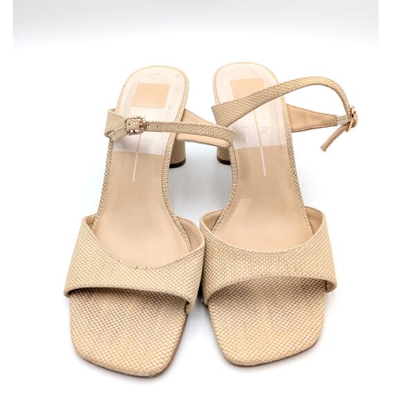 Dolce Vita Nattie Slide Sandal Women's Light Natural Raffia Size US10 EU41 - Picture 2 of 11